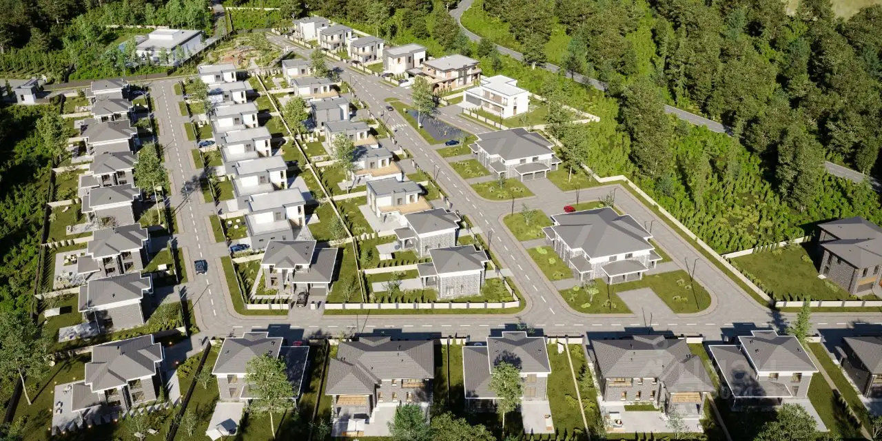 Современные инженерные коммуникации, асфальтовые дороги и тротуары